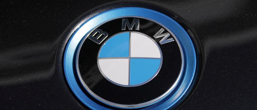 Das Logo des Münchner Autokonzerns BMW.