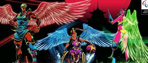 Spielfiguren mit besonderen Kräften in der Pegasus Dream Tour.