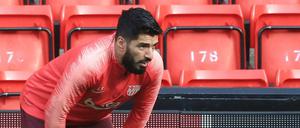 Anfield-Experte. Die roten Klappsitze in Liverpools Stadion kennt Luis Suarez schon.