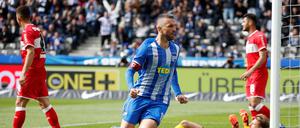 Er kann es noch: Vedad Ibisevic traf für Hertha zum 1:0 gegen den VfB.