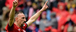 Ich war's: Franck Ribery trifft und siegt mit den Bayern.