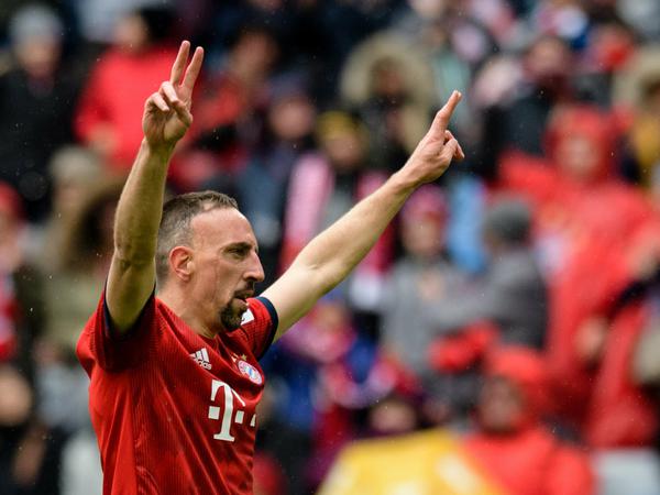 Ich war's: Franck Ribery trifft und siegt mit den Bayern.