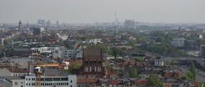 Der Blick vom Steglitzer Kreisel Richtung Friedenau.