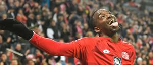 Wer zuletzt lacht. Jean-Philippe Mateta sicherte Mainz einen Punkt gegen RB Leipzig.