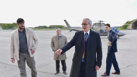 Ronald Zehrfeld, Axel Prahl, August Zirner und Alexander Fehling (von links) als Geheimdienstler.