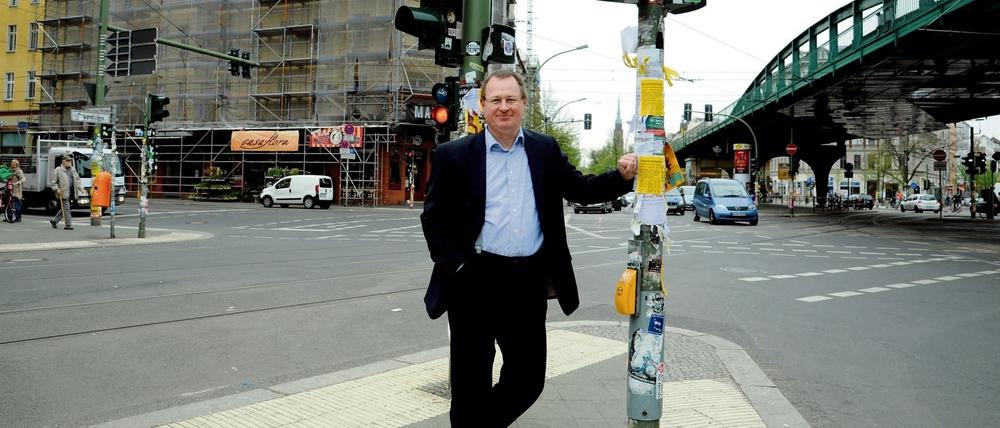 Jens-Holger Kirchner, hier bei einem Tagesspiegel-Fototermin 2017.