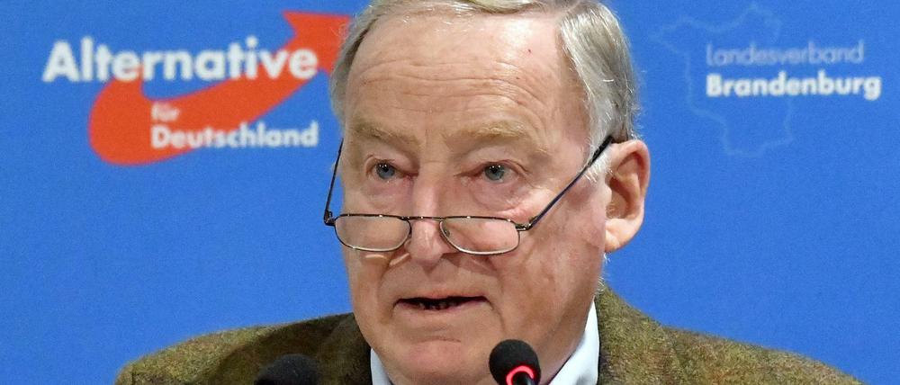 Alexander Gauland, einer von zwei AfD-Bundesvorsitzenden.