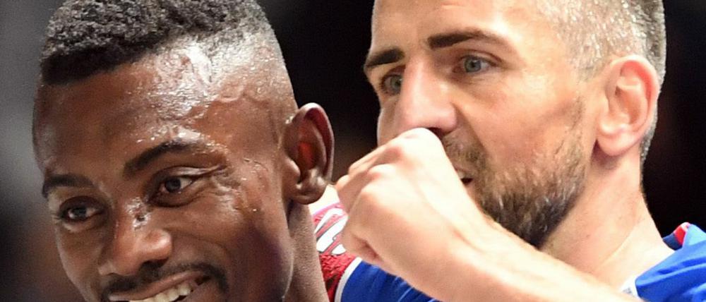 Immer noch wichtig. Herthas Oldies Salomon Kalou (l.) und Vedad Ibisevic. 
