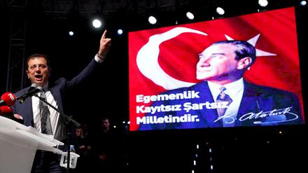 Der Kandidat der Mitte-Links-Partei CHP, Ekrem Imamoglu, hatte die Wahl in Istanbul nur knapp gewonnen.