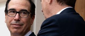 US-Finanzminister Steven Mnuchin (l.)