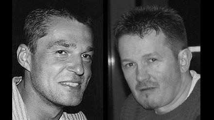 Die beiden getöteten Polizisten Roland "Boulette" Krüger (l.) und Uwe Lieschiedd