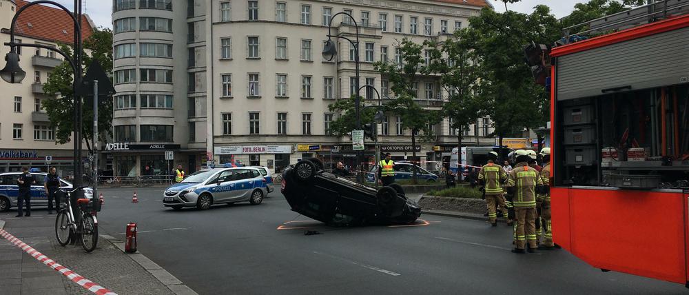 Am Hermannplatz kam es am Samstagvormittag zu einem Verkehrsunfall.