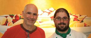 Nudelexperten: Inhaber Alessandro Mannozzi (li.) und Küchenchef Bruno Bernardis im Restaurant „Bocca di Bacco“.