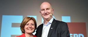 Der SPD Landesvorsitzende Dietmar Woidke, Ministerpräsident Brandenburg und Malu Dreyer (SPD), Ministerpräsidentin Rheinland-Pfalz.