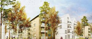 So sieht Verdichtung aus. Das Projekt der Vonovia in Reinickendorf sollte den Verfassern der Düsseldorfer Erklärung gefallen. 