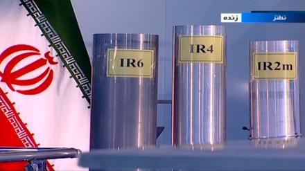 Das Standbild des TV-Senders IRIB zeigt drei Zentrifugen in der Atomanlage Natanz.