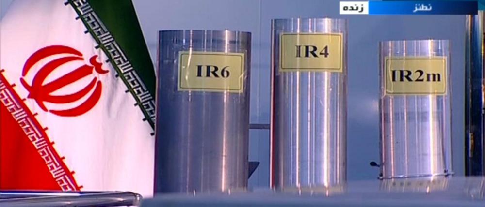 Das Standbild des TV-Senders IRIB zeigt drei Zentrifugen in der Atomanlage Natanz.