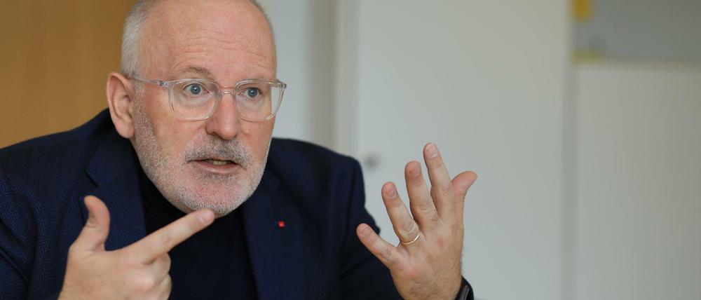 Der Spitzenkandidat der Sozialdemokraten für die Europawahl, Frans Timmermans.