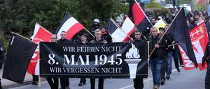 NPD-Aufmarsch in Mecklenburg-Vorpommern.