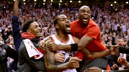 Der Mann im Mittelpunkt. Kawhi Leonard führte die Toronto Raptors ins Conference Final des Ostens.