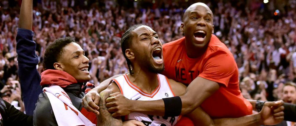 Der Mann im Mittelpunkt. Kawhi Leonard führte die Toronto Raptors ins Conference Final des Ostens.