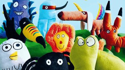 Kunterbunte Kumpels. Die lustigen Gesellen der „Sagoskatt“-Serie von Ikea entstehen seit 2015 bei einem jährlichen Malwettbewerb für Kinder. 