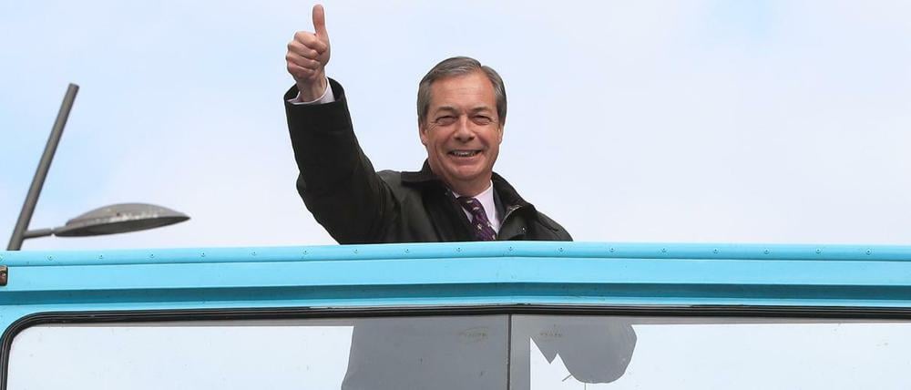 Nigel Farage, Chef der Brexit-Partei.