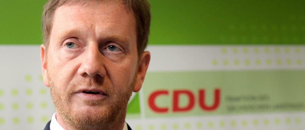 Der Ministerpräsident von Sachsen Michael Kretschmer (CDU).
