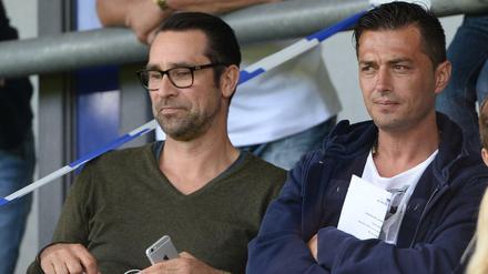 Neue Führung: Manager Michael Preetz (links) und Ante Covic arbeiten an der Hertha der Zukunft.