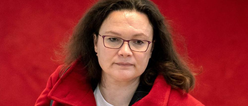 Die SPD-Vorsitzende Andrea Nahles.