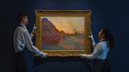Das Gemälde "Meules" von Claude Monet. 