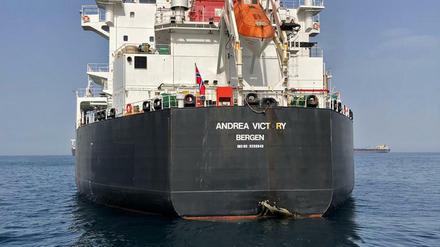 Der norwegische Öltanker Andrea Victory zählt zu den vier Schiffen, die durch einen nicht näher bezeichneten "Sabotageakt" beschädigt wurden. 