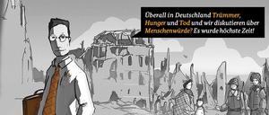 Karl hat sein Studium abgebrochen und arbeitet als Stenograf. Erfunden hat ihn das Justizministerium.