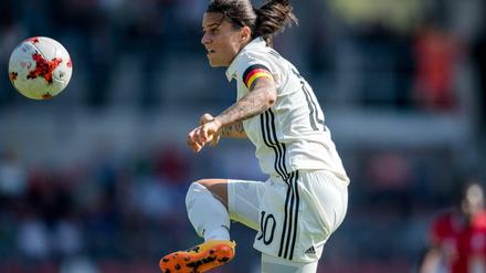 Natürlich auch dabei. Dzsenifer Marozsan soll bei der WM das deutsche Spiel ankurbeln.