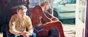 Fleisch und Zeit. Am Stand der Galerie Horrach Moya: „Untitled (An action can never...)“ von Muntean Rosenblum.