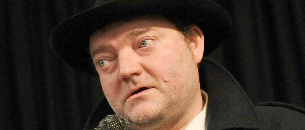 Wiglaf Droste 2011 bei einem Auftritt in Berlin