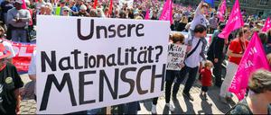 Auch in Hamburg fand eine große Demonstration statt.