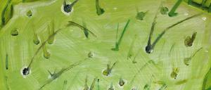 Grünfläche. „Grass Web“ von Lois Dodd.