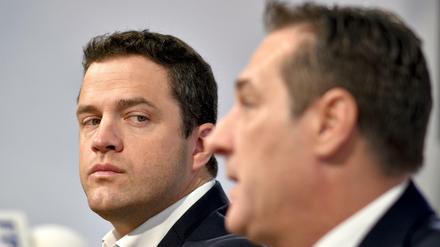 Der frühere Wiener Vize-Bürgermeister Johann Gudenus (links) und der langjährige FPÖ-Chef Heinz-Christian Strache.