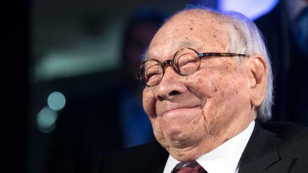 Ein erfülltes Leben. I.M. Pei 2016 bei einer Preisverleihung in New York.