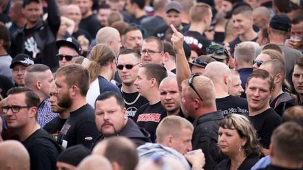 "Rock gegen Überfremdung" im Juli 2017 im thüringischen Themar.