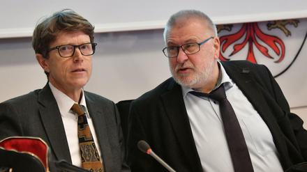 Allen Umfragen zum Trotz: Engelbert Lütke Daldrup und Rainer Bretschneider glauben fest an die BER-Eröffnung für Oktober 2020.