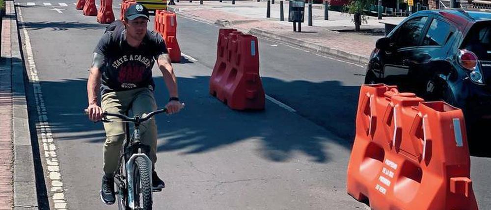 Eine Fahrbahn mehr für Radfahrer, eine weniger für die Autos.