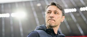 Skeptisch: Noch ist nicht klar, ob Niko Kovac auch in der kommenden Saison Trainer bei Bayern München sein wird.
