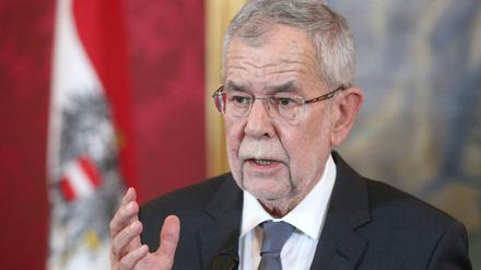 Der Demut predigt: Österreichs Bundespräsident Alexander Van der Bellen bei seiner Ansprache in der Wiener Hofburg.