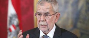 Der Demut predigt: Österreichs Bundespräsident Alexander Van der Bellen bei seiner Ansprache in der Wiener Hofburg.