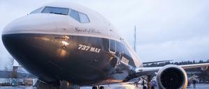 Ein Flugzeug vom Typ Boeing 737 Max in Washington