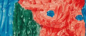 Stahlblaue Augen. Paul Klee porträtierte 1939 seinen Freund Emil Nolde (Kleisterfarbe und Bleistift auf Papier auf Karton). 