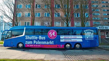 Für fünf Euro geht es von Berlin zum Polenmarkt.