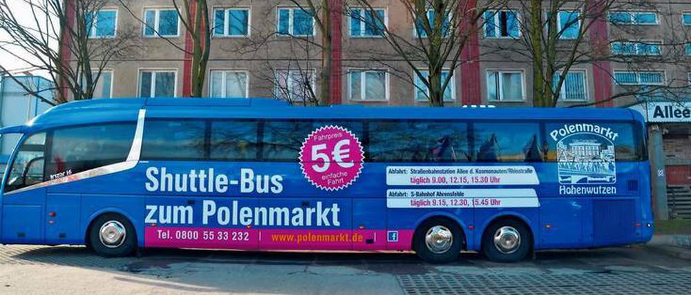 Für fünf Euro geht es von Berlin zum Polenmarkt.